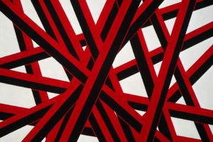 Florentina Pakosta: Knotenpunkt I, 1989. Öl auf Leinwand. Albertina, Wien. Sammlung Essl © Bildrecht, Wien, 2018 (Ausschnitt)