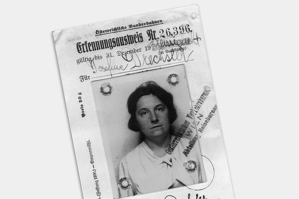 Falscher Ausweis von Rosa Jochmann (lebte 1901-1994; war 1940-1945 im KZ Ravensbrück interniert) aus dem Jahr 1938 © Verein für Geschichte der ArbeiterInnenbewegung